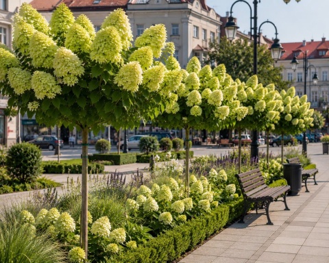 Hortensja bukietowa LIMELIGHT forma pienna