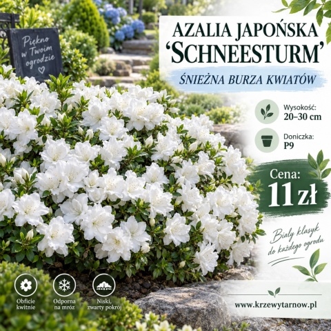 Azalia japońska ‘Schneesturm’